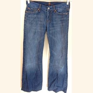 7 For All Mankind Blue Flare Jeans